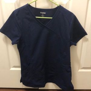 Scrubstar scrub top Navy Blue size Small